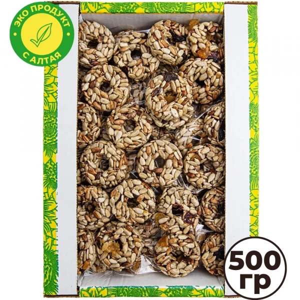 №3 Козинаки из подсолнечника с медом и сухофруктами "Зачетные" 500г в Ессентуках