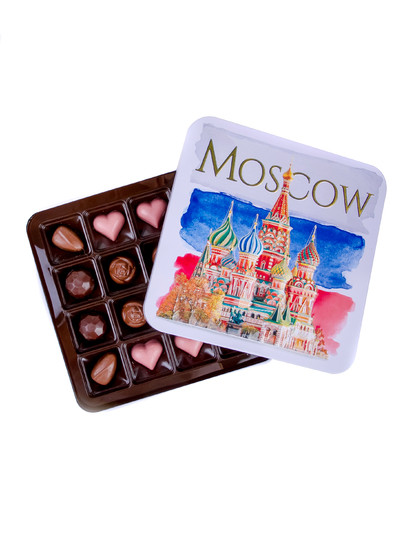№1 Конфеты шоколадны MOSCOW(металлическая коробка)195г) в Ессентуках